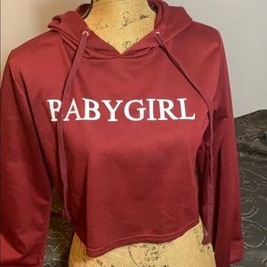 “Babygirl” Cropped hoodie